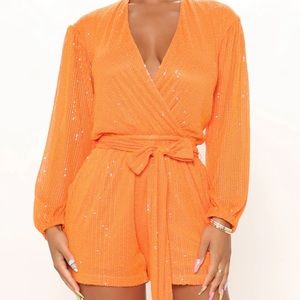 Fashion Nova Sequin Romper